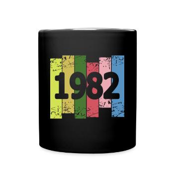 Lustig 1982 - Tasse einfarbig - Schwarz - Vorne