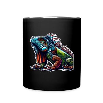 Iguana - Full Colour Mug - black - Front