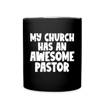 Mon église a un pasteur génial - Mug uni - noir - Devant