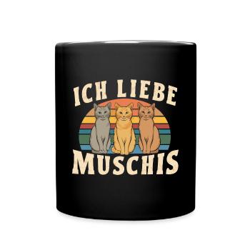 I Love Funny Saying Dredging Party - Full Colour Mug - black - Front