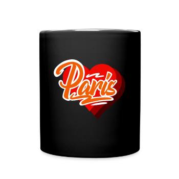 Paris - Mug uni - noir - Devant