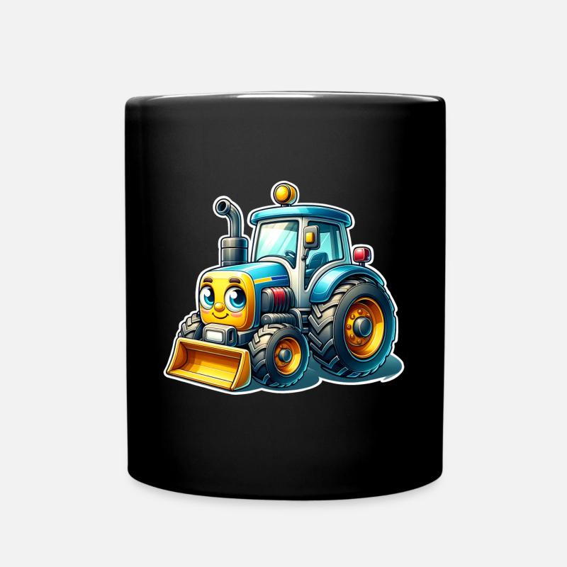 Traktor - Tasse einfarbig - Schwarz