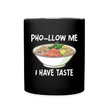 Funny Pho Vietnamese Noodle Soup Pho - Full Colour Mug - black - Front