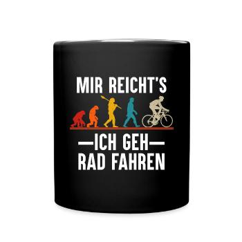 Vélo Dicton VTT Vélo de route Cycliste - Mug uni - noir - Devant