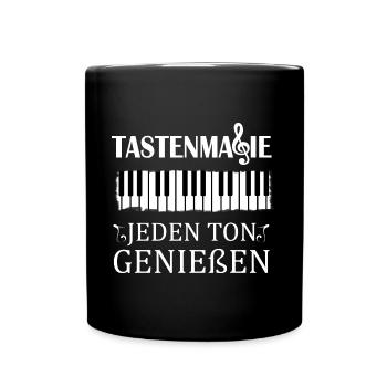 Piano Musician Keyboard Magic Piano - Full Colour Mug - black - Front