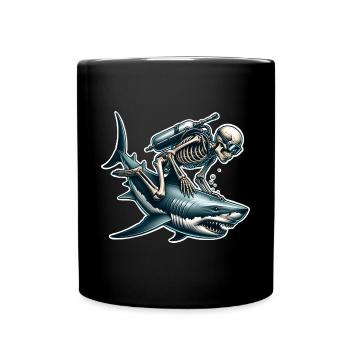 Tauchen Taucher - Tasse einfarbig - Schwarz - Vorne