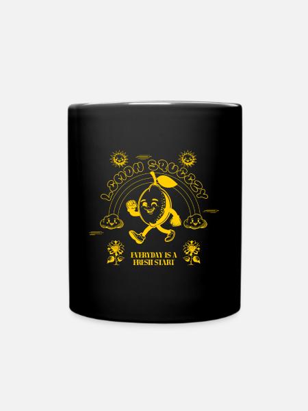 Lemon Squeezy Style Bande Dessinée Rétro - Mug uni - noir