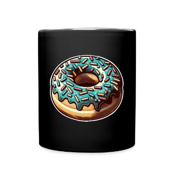 Doughnut - Full Colour Mug - black - Front