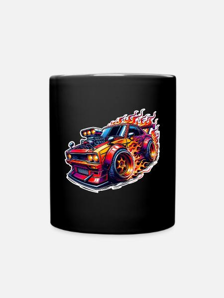 Sports Car Tuning Car - Full Colour Mug - black