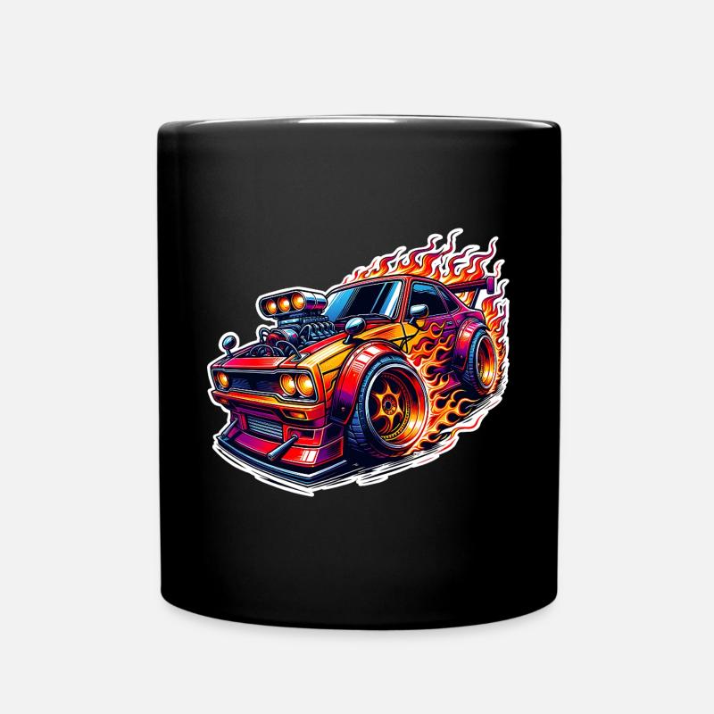 Sportwagen Tuning Auto - Tasse einfarbig - Schwarz