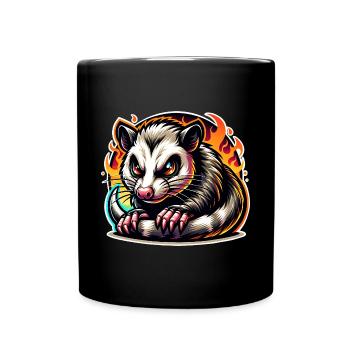 Opossum - Full Colour Mug - black - Front