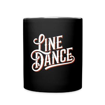 Line Dance Design für Tänzer und Tanzgruppe - Tasse einfarbig - Schwarz - Vorne