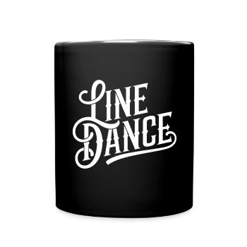 Line Dancing Country Dance - Line Dance Tanzen - Full Colour Mug - black - Front