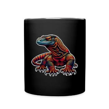 Komodo Dragon - Tasse einfarbig - Schwarz - Vorne