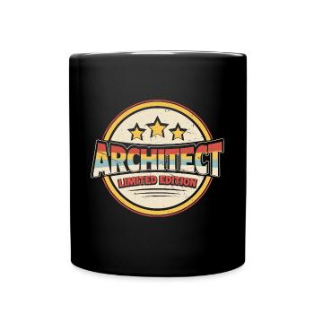 Architekt - Tasse einfarbig - Schwarz - Vorne