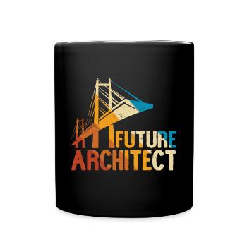 Architecte - Mug uni - noir - Devant