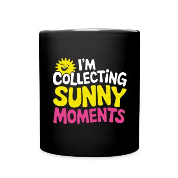 Sunny Summer Moments Vibes Sommer Sonne - Tasse einfarbig - Schwarz - Vorne