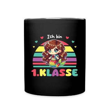 Je suis 1ère année 2025 Sirène mignonne à - Mug uni - noir - Devant