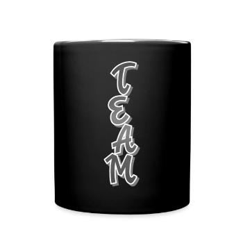 Team - Tasse einfarbig - Schwarz - Vorne