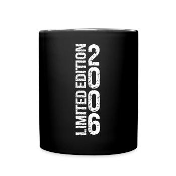 Année 2006 Typographie Vintage - Mug uni - noir - Devant