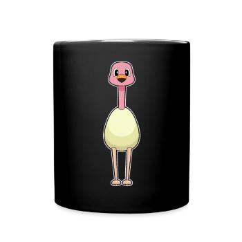 Oeuf flamant rose - Mug uni - noir - Devant