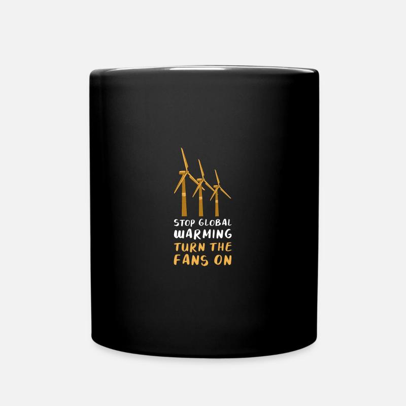 Éolienne Énergie Renouvelable Cadeau d’Énergie Éolienne - Mug uni - noir