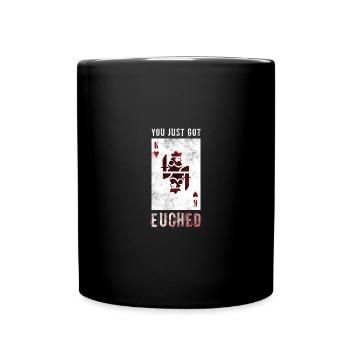 Card Games Skat Poker Euched - Full Colour Mug - black - Front