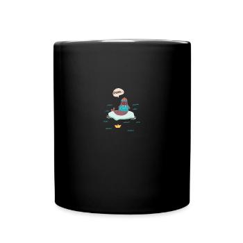Walross Seemann Eisscholle - Tasse einfarbig - Schwarz - Vorne