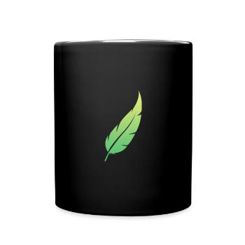 Feather Feeling #5 - Tasse einfarbig - Schwarz - Vorne