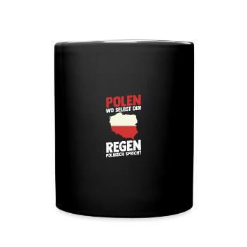 Pole Polnisch Polen - Tasse einfarbig - Schwarz - Vorne