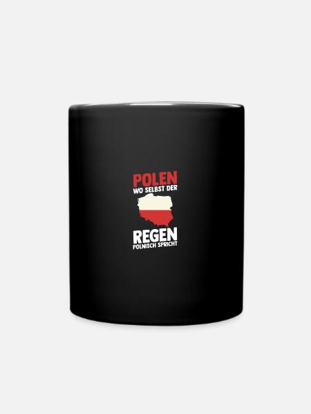 Pole Polnisch Polen - Tasse einfarbig - Schwarz