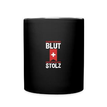 Swiss Switzerland - Full Colour Mug - black - Front