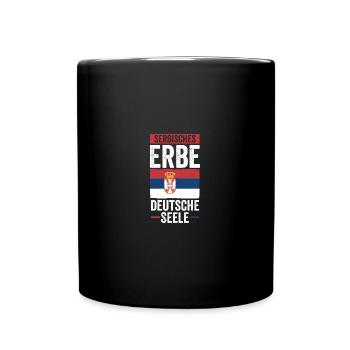 Serbian Serbian Germany Serbia - Full Colour Mug - black - Front