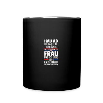 Kroaten Kroate Kroatin Hrvatska Kroatien - Tasse einfarbig - Schwarz - Vorne