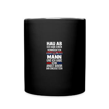 Kroaten Kroate Kroatin Hrvatska Kroatien - Tasse einfarbig - Schwarz - Vorne