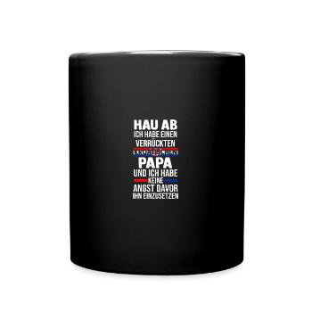 Kroaten Kroate Kroatin Hrvatska Kroatien - Tasse einfarbig - Schwarz - Vorne