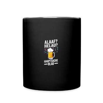 Costume de carnaval Boire de la bière Carnaval Carnaval - Mug uni - noir - Devant