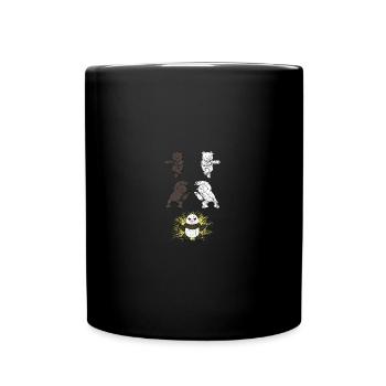Panda Brown Bear Bear Strong Power Fusion I Gift - Full Colour Mug - black - Front
