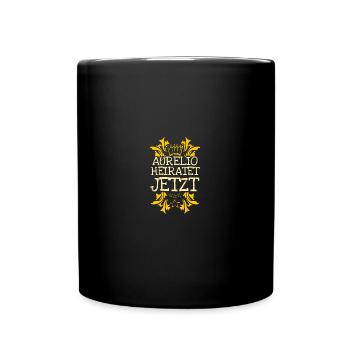 Bachelor Aurelio - Tasse einfarbig - Schwarz - Vorne