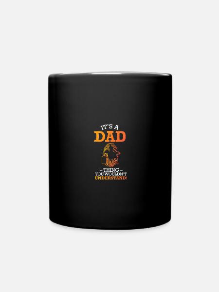 Fassrennen Cowboy Vater Barrel Racing Pferdesport - Tasse einfarbig - Schwarz