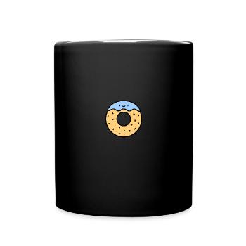 Kawaii glazed donut lovers - Full Colour Mug - black - Front