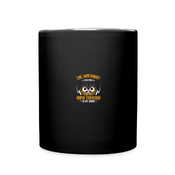 Mechaniker CNC-Bediener CNC-Fräser - Tasse einfarbig - Schwarz - Vorne