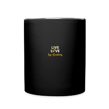Gebärdensprache ASL Deaf Pride - Tasse einfarbig - Schwarz - Vorne