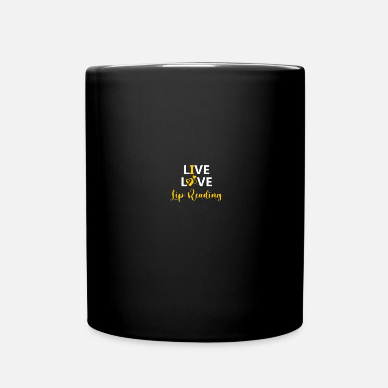 Gebärdensprache ASL Deaf Pride - Tasse einfarbig - Schwarz