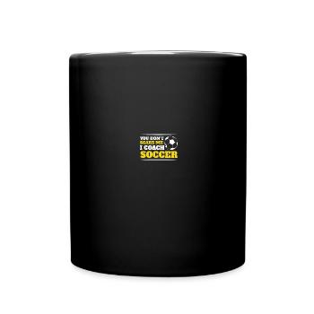 Coaching Fußball Vater Trainer Fußballtrainer - Tasse einfarbig - Schwarz - Vorne