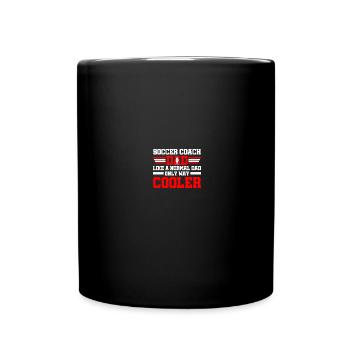 Coaching Fußball Vater Trainer Fußballtrainer - Tasse einfarbig - Schwarz - Vorne