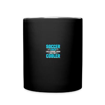 Coaching Fußball Vater Trainer Fußballtrainer - Tasse einfarbig - Schwarz - Vorne