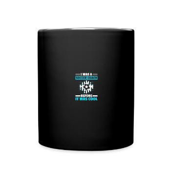 Coaching Fußball Vater Trainer Fußballtrainer - Tasse einfarbig - Schwarz - Vorne