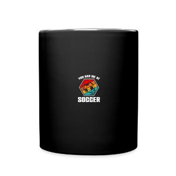 Coaching Fußball Vater Trainer Fußballtrainer - Tasse einfarbig - Schwarz - Vorne