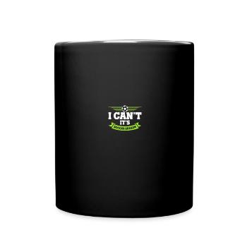 Coaching Fußball Vater Trainer Fußballtrainer - Tasse einfarbig - Schwarz - Vorne